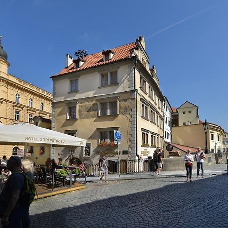 Hotel U 3 Pstrosu Prag Exteriör bild